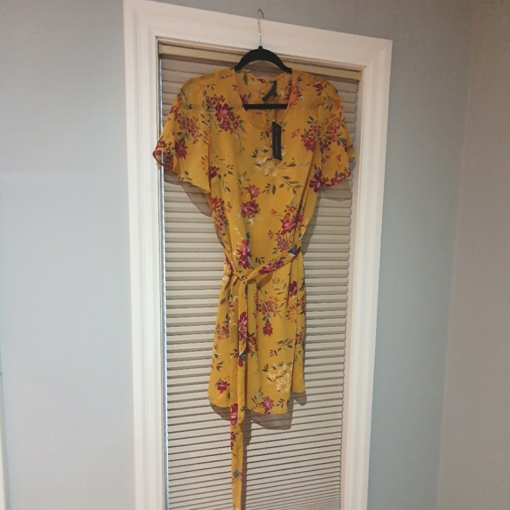 Yellow Floral Dress